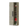 Columna suspendida Buñol para baño con una puerta y estantes acabado roble 135 cm(alto) 50 cm(ancho) 25 cm(largo)