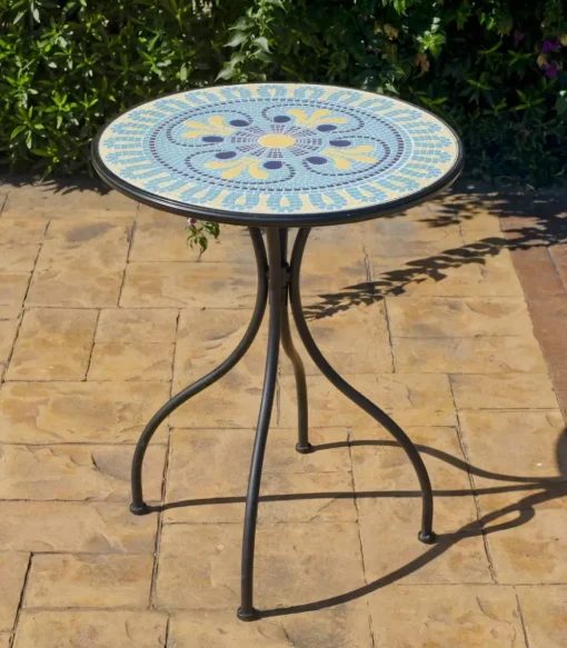 Conjunto de mesa + 2 sillones para terraza jardin mosaico Dorian/brasil-60/2,