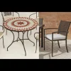 Conjunto de mesa+4 sillones+4 cojines jardin Neypal/Bahia.