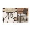 Conjunto de mesa y 4 sillones terraza jardin mosaico Bora/Bahia-90/4.