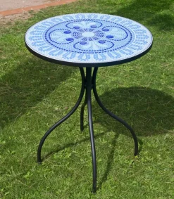 Conjunto de mesa y 2 sillones terraza jardin mosaico Berna/Brasil-60/2.