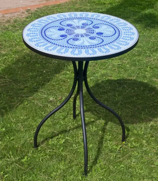 Conjunto de mesa y 2 sillones terraza jardin mosaico Berna/Brasil-60/2.