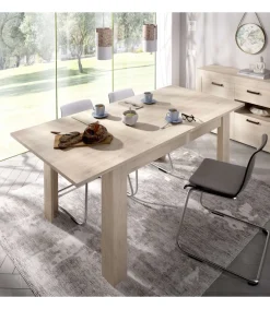Conjunto de salon La Iruela 3 en acabado blanco, azul y madera natural