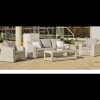 Conjunto sofá 3 plazas + 2 sillones con cojines + mesa de centro Celebes-8 Médula Luxe.