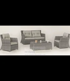 Conjunto sofá 2 plazas+ 2 sillones +mesa de centro en huitex color gris Ravella-7..