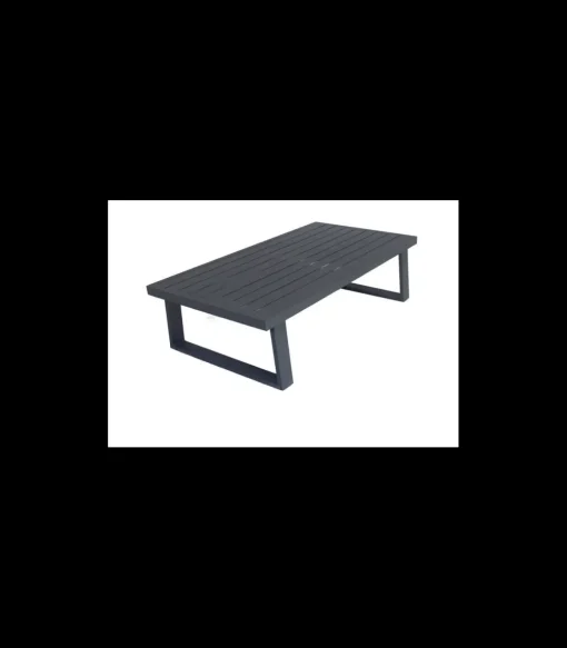 Conjunto terraza jardín aluminio Bolonia-8 con estructura en gris antracita.