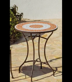 Conjunto terraza jardín mesa + 2 sillones mosaico Málaga/Brasil-75/2.
