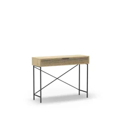 Consola 1 cajón modelo Denia acabado roble, 130cm(alto) 100cm(ancho) 40cm(largo)