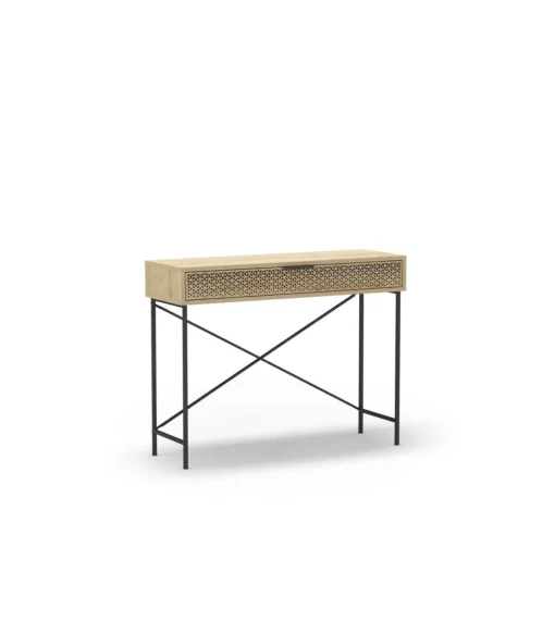 Consola 1 cajón modelo Denia acabado roble, 130cm(alto) 100cm(ancho) 40cm(largo)