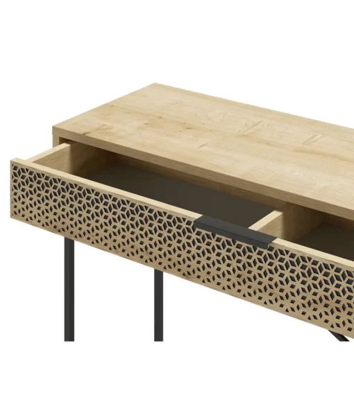 Consola 1 cajón modelo Denia acabado roble, 130cm(alto) 100cm(ancho) 40cm(largo)