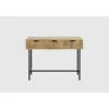 Consola 3 cajones Michel acabado madera de mango. 76cm(alto) 100cm(ancho) 38cm(prof).