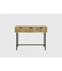Consola 3 cajones Michel acabado madera de mango. 76cm(alto) 100cm(ancho) 38cm(prof).