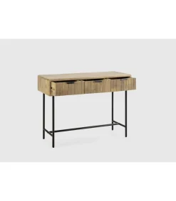 Consola 3 cajones Michel acabado madera de mango. 76cm(alto) 100cm(ancho) 38cm(prof).