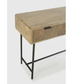 Consola 3 cajones Michel acabado madera de mango. 76cm(alto) 100cm(ancho) 38cm(prof).