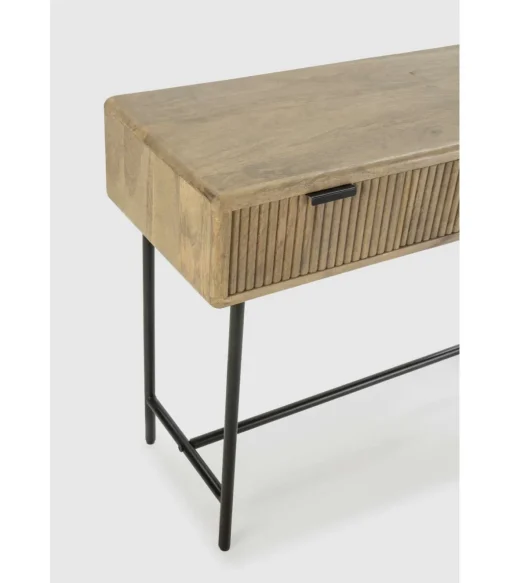 Consola 3 cajones Michel acabado madera de mango. 76cm(alto) 100cm(ancho) 38cm(prof).