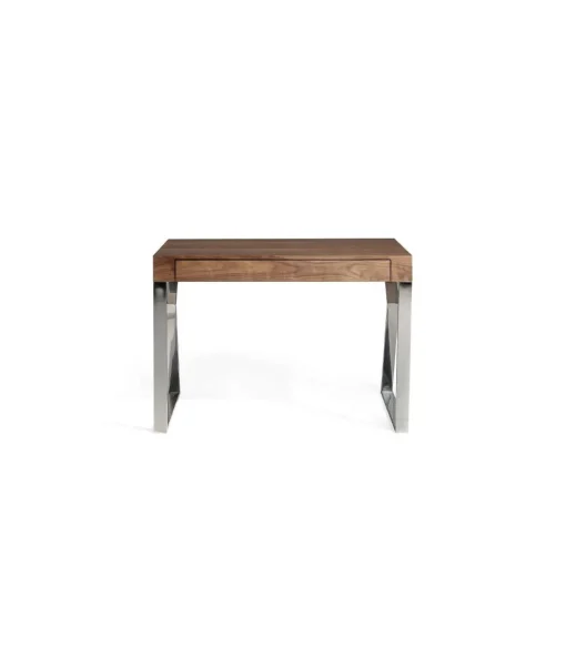 Escritorio chapado en nogal Isabel, 120 x 59.5 x 82 cm (largo x ancho x alto)