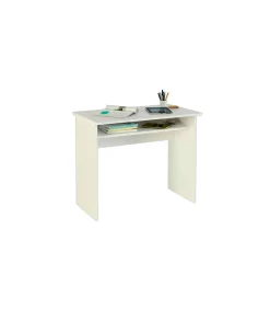 Escritorio Tierra color blanco con balda interior fija. 74 cm(alto)90 cm(ancho)50 cm(fondo)