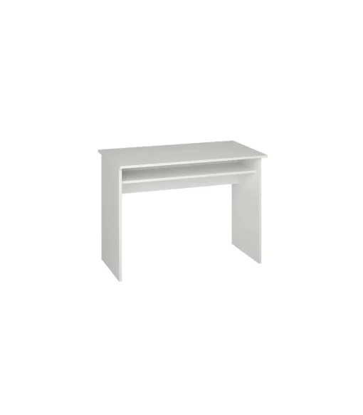 Escritorio Tierra color blanco con balda interior fija. 74 cm(alto)90 cm(ancho)50 cm(fondo)