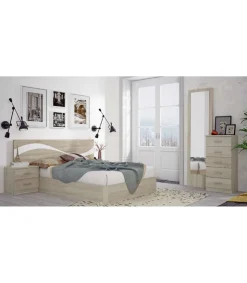 Espejo vestidor para dormitorio modelo Kansas acabado cambrian, 50cm(ancho) 194cm(alto) 1.6cm(fondo).