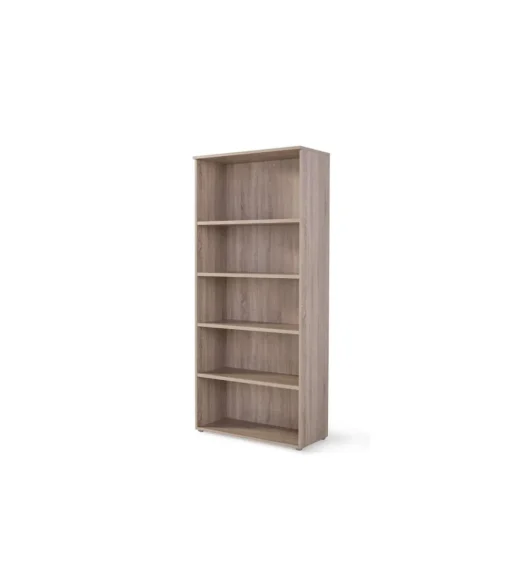 Estantería alta para oficina o estudio acabado olmo claro, 208.8 cm(alto)93 cm(ancho)42.5 cm(fondo).
