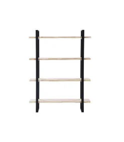 Estantería alta Steve acabado roble nordish- negro, 180 cm(alto) 120 cm(ancho)35 cm(fondo)