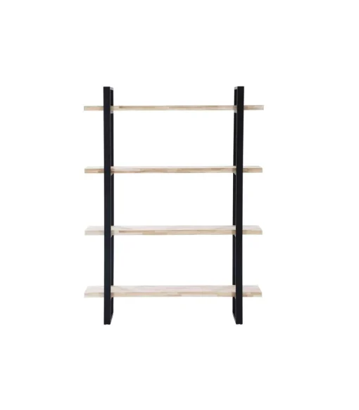 Estantería alta Steve acabado roble nordish- negro, 180 cm(alto) 120 cm(ancho)35 cm(fondo)