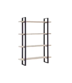 Estantería alta Steve acabado roble nordish- negro, 180 cm(alto) 120 cm(ancho)35 cm(fondo)