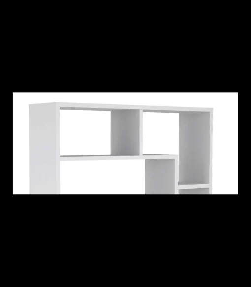 Estantería decorativa con baldas acabado en blanco soft. 169.2cm(alto) 120cm(ancho)30cm(fondo). .