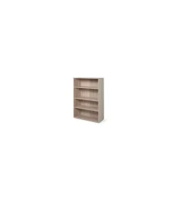 Estantería mediana para oficina o estudio acabado olmo claro, 141.5 cm(alto)93 cm(ancho)42.5 cm(fondo)