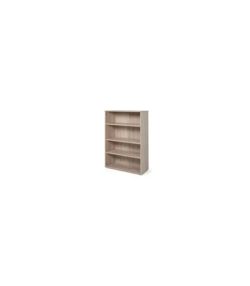 Estantería mediana para oficina o estudio acabado olmo claro, 141.5 cm(alto)93 cm(ancho)42.5 cm(fondo)