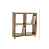 Estantería pequeña kubox 2x2 acabado maple, 83 cm(alto)76 cm(ancho)29 cm(fondo)