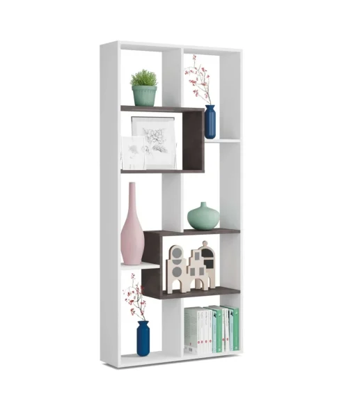 Estanteria para oficina o recibidores Doria. 180 cm(alto)80 cm(ancho)25 cm(fondo) .