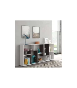 Estanteria para oficina o recibidores Doria. 180 cm(alto)80 cm(ancho)25 cm(fondo) .