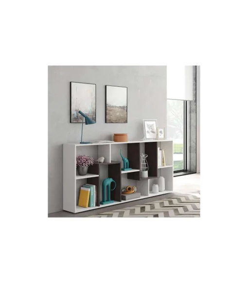 Estanteria para oficina o recibidores Doria. 180 cm(alto)80 cm(ancho)25 cm(fondo) .