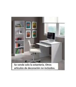 Estanteria seis baldas Children en blanco artik 180 cm(alto)52 cm(ancho)25 cm(fondo). .