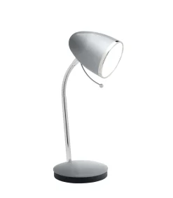 Flexo Peonia acabado plata 28 cm(alto)13.5 cm(ancho)13.5 cm(largo