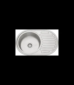 Fregadero con escurridor a la derecha con orificio grifo Australia 20 cm(alto)77 cm(ancho)50 cm(largo)