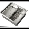 Fregadero de un seno en inox con bandeja Laos, 21,5 cm(alto) 49 cm(ancho) 44 cm(largo)