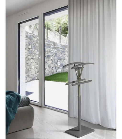 Galán 356 herraje cromo satinado lacado en color gris, 110 cm(alto)47 cm(ancho)34 cm(largo)