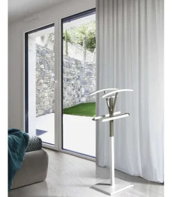 Galán 356 herraje cromo satinado lacado en color blanco, 110 cm(alto)47 cm(ancho)34 cm(largo)