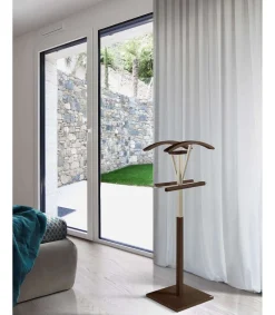 Galán 356 herraje cromo satinado lacado en color wengué, 110 cm(alto)47 cm(ancho)34 cm(largo)