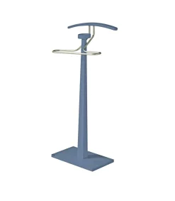 Galán 368 lacado en azul y herraje cromo. 112 cm(alto), 46 cm (ancho), 34 cm(fondo).