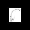 Grifo monomando Colombia en color blanco brillo, 29,5 cm(alto) 18,3 cm(alto)