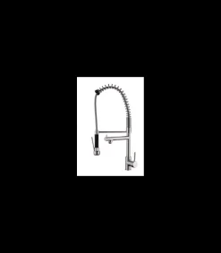 Grifo Monomando Fregadero Columna Industrial Doméstico Plus cromo. 68cm(alto) 25cm(largo).