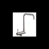 Grifo Monomando Fregadero Abatible Inox Satinado, 34cm(alto) 20.1cm(largo).