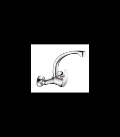 Grifo monomando Fregadero Pared Nova Caño Fundido ancho 15 cm.