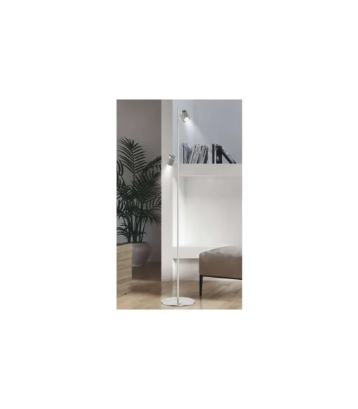 Lámpara de pie Bolzano acabado niquel satinado 150 cm(alto) 20 cm(ancho) 20 cm (fondo)