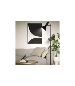 Lámpara de pie de salón Yamal acabado negro, 150cm(alto) 25cm(ancho) 40cm(largo)