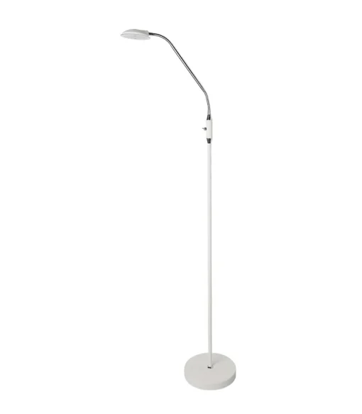 Lámpara de pie led modelo Denis acabado blanco 165 cm(alto) 23 cm(ancho) 43 cm(fondo