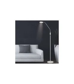 Lámpara de pie led modelo Denis acabado blanco 165 cm(alto) 23 cm(ancho) 43 cm(fondo